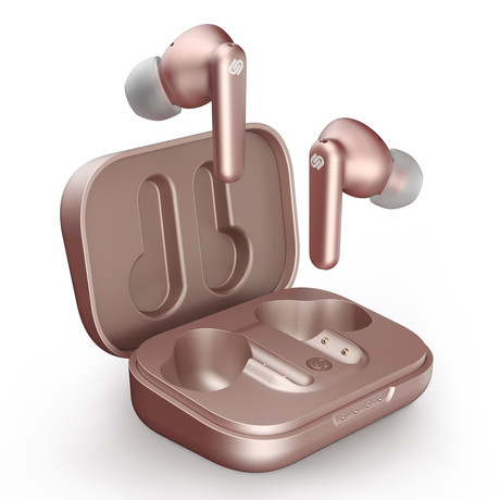 URBANISTA LONDON brezžične slušalke s polnilno postajo, Bluetooth, TWS, ANC, Rose Gold (pink)