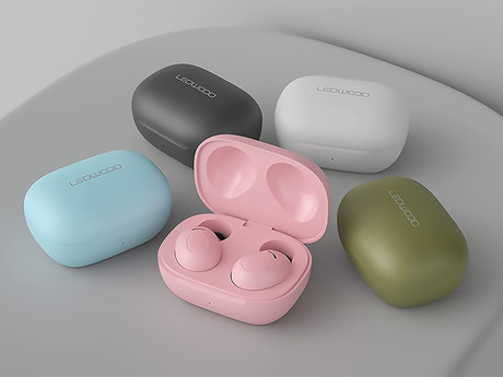 EOL - LEDWOOD MAGELLAN brezžične slušalke, TWS, BT5.0, Voice, Touch, Super BASS, roza