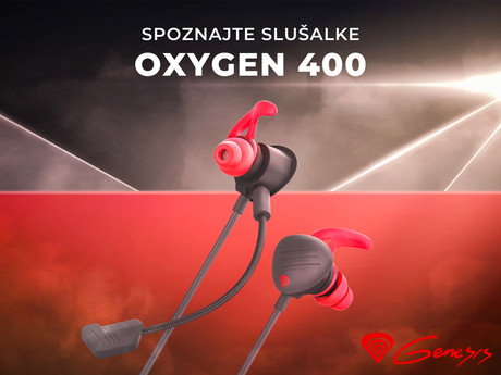 EOL - GENESIS OXYGEN 400 Gaming ušesne slušalke z mikrofonom (snemljiv), stereo