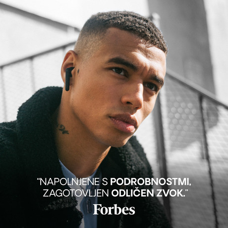 URBANISTA STOCKHOLM PLUS brezžične slušalke s polnilno postajo, Bluetooth, TWS, Midnight Black (črne)