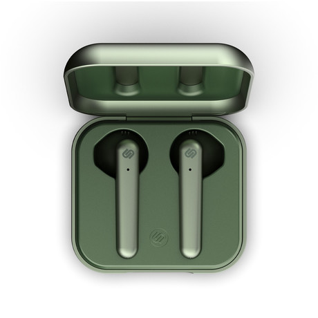 URBANISTA STOCKHOLM PLUS brezžične slušalke s polnilno postajo, Bluetooth, TWS, Olive Green (olivno zelene)