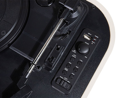 TREVI TT 1020 SALLY BT Prenosni gramofon s tehnologijo Bluetooth, USB, AUX-IN, RCA, bež (beige)