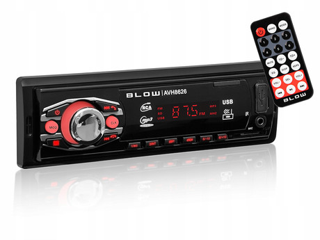 BLOW AVH-8626 avto radio, FM Radio, Bluetooth, 4x50W, MP3 / USB / microSD / AUX, daljinski upravljalnik