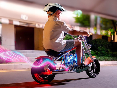 MANTA X-RIDER Kids Cruiser 12 otroški električni motor, 160W motor, 12" pnevmatike, do 16km/h, domet 12km, do 65kg, zvočniki, Bluetooth, baterija, RGB LED, aplikacija