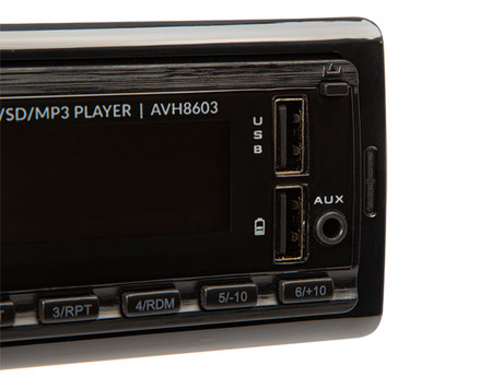 BLOW AVH8603 avto radio, 1DIN, RDS / FM Radio, Bluetooth, 4x60W, MP3 / USB / AUX, snemljiva plošča, daljinski upravljalnik