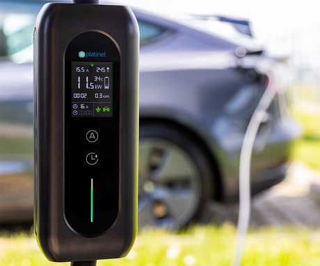 PLATINET PPCW5M22 pametni EV električni polnilec, prenosni, 22kW, 32A, TYPE 2, 5m, 3-fazni, aplikacija Tuya Smart, WIFI, Bluetooth, za električna / hibridna vozila, LCD zaslon, +torba