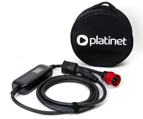 PLATINET PPCW5M22 pametni EV električni polnilec, prenosni, 22kW, 32A, TYPE 2, 5m, 3-fazni, aplikacija Tuya Smart, WIFI, Bluetooth, za električna / hibridna vozila, LCD zaslon, +torba