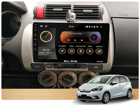 BLOW AVH9991 avto radio, 1 DIN, Android 12, FM Radio, RDS, Bluetooth, 4x50W, LCD zaslon, telefoniranje, MP3 / USB / AUX, Apple CarPlay, Android Auto