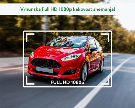 NAVITEL R250 DUAL avto kamera, 2", Full HD, 140° snemalni kot, G-senzor, Night Vision, Parking Mode, zaznavanje gibanja, aplikacija, darilni bon, +vzvratna kamera, črna