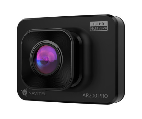 NAVITEL AR200 PRO avto kamera, 2", Full HD, 140° snemalni kot, G-senzor, Night Vision, Parking Mode, zaznavanje gibanja, aplikacija, darilni bon, črna