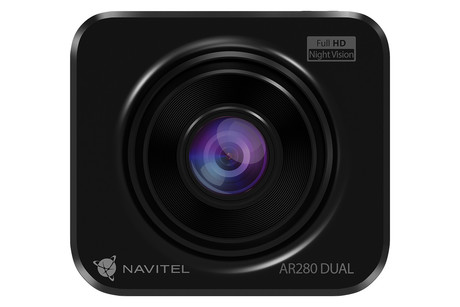 NAVITEL AR280 DUAL avto kamera + vzvratna kamera, 2v1, Full HD, Night Vision, G-senzor, aplikacija, črna