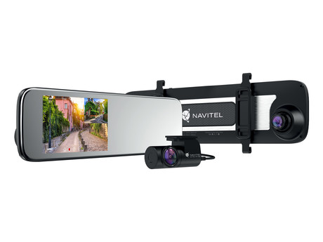 NAVITEL MR450 GPS ogledalo / avto kamera, 5.5", Full HD, 160° snemalni kot, G-senzor, GPS, WiFi, Parking Mode, zaznavanje gibanja, aplikacija, darilni bon, +vzvratna kamera
