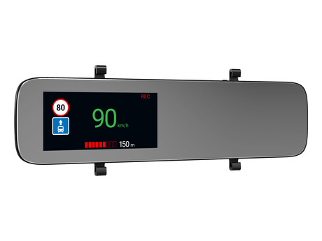 NAVITEL MR450 GPS ogledalo / avto kamera, 5.5", Full HD, 160° snemalni kot, G-senzor, GPS, WiFi, Parking Mode, zaznavanje gibanja, aplikacija, darilni bon, +vzvratna kamera