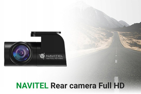 NAVITEL FULL HD CAM vzvratna avto kamera, povezovanje z avto kamerami Navitel, Full HD ločljivost, 350° vrtenje, 136° kot snemanja, micro USB vhod, 650 cm kabel, črna