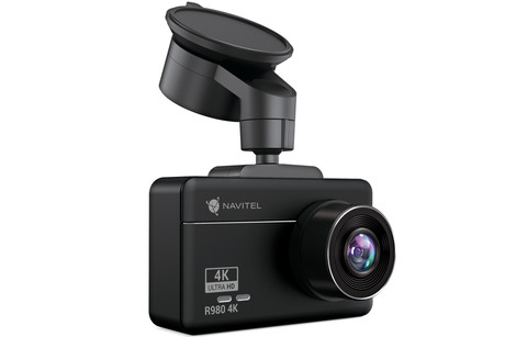 NAVITEL R980 4K avto kamera, 4K Ultra HD, 3" zaslon, G-senzor, 140° snemalni kot, aplikacija, darilni bon, črna