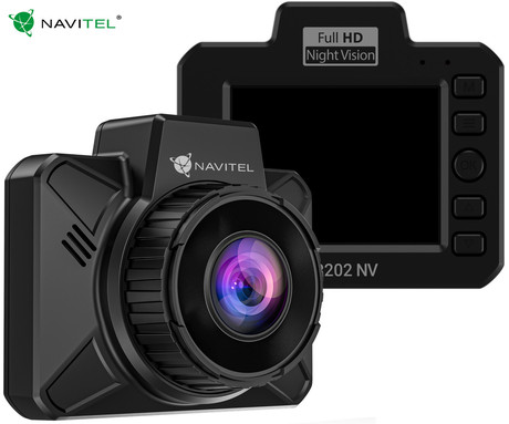 NAVITEL AR202 NV avto kamera, 2", Full HD, 140° snemalni kot, G-senzor, Night Vision, Parking Mode, zaznavanje gibanja, aplikacija, darilni bon, črna