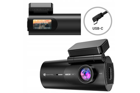NAVITEL R35 avto kamera, Full HD 1080p, G-senzor, 135° snemalni kot, WiFi, aplikacija, darilni bon, črna