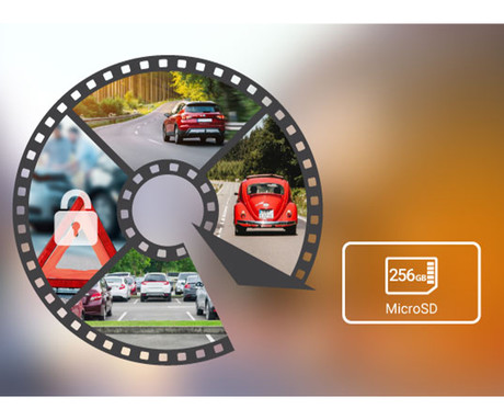 NAVITEL RS385 GPS avto kamera, 2", 2K Super HD, 140° snemalni kot, G-senzor, GPS, parking način, aplikacija, darilni bon, črna