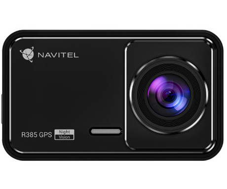 NAVITEL RS385 GPS avto kamera, 2", 2K Super HD, 140° snemalni kot, G-senzor, GPS, parking način, aplikacija, darilni bon, črna
