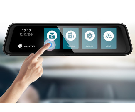 NAVITEL MR750 SMART ogledalo / avto kamera , 11.9", Super HD 2K, G-senzor, aplikacija, ADAS, GPS, WiFi, darilni bon, +vzvratna kamera