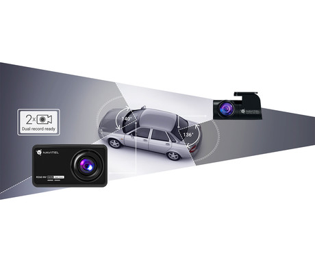 NAVITEL R260 NV avto kamera, Full HD 1080p, Night Vision, 140° snemalni kot, G-senzor, USB Type-C, aplikacija, darilni bon
