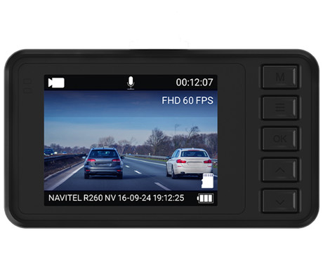 NAVITEL R260 NV avto kamera, Full HD 1080p, Night Vision, 140° snemalni kot, G-senzor, USB Type-C, aplikacija, darilni bon