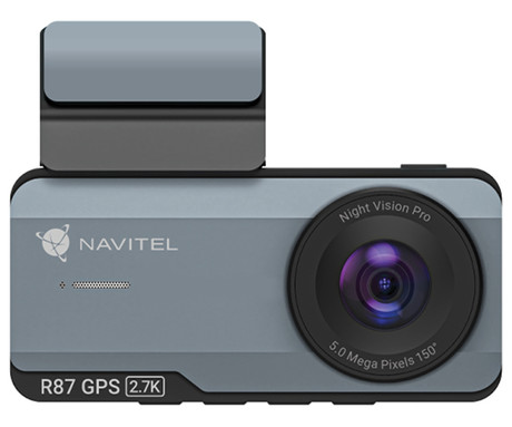 NAVITEL RS87 GPS avto kamera, 3.7", 2.7K Super HD, 150° snemalni kot, G-senzor, GPS, WiFi, SONY STARVIS, aplikacija, darilni bon, črna, srebrna