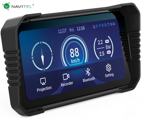 NAVITEL MS850 DUAL motoristična pametna naprava / kamera, ALL-IN-ONE, 6.25" zaslon, Full HD, 145° snemalni kot, G-senzor, ADAS, GPS, WiFi, BT, SONY, IP67 aplikacija, darilni bon, +vzvratna kamera