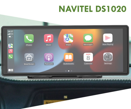 NAVITEL DS1020 avto pametni zaslon, ALL-IN-ONE, 10.26" zaslon, Android Auto / Apple CarPlay / AirPlay / Miracast, FM Radio, G-senzor, WiFi, BT, aplikacija, darilni bon, +vzvratna kamera