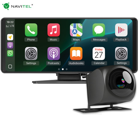 NAVITEL DS810 avto pametni zaslon, ALL-IN-ONE, 8.1" zaslon, Android Auto / Apple CarPlay / AirPlay / Miracast, FM Radio, G-senzor, WiFi, BT, aplikacija, darilni bon, +vzvratna kamera