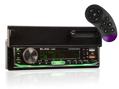 Avtoradio BLOW AVH-8970, FM Radio, Bluetooth, 2x50W, aplikacija, držalo za telefon, MP3 / USB / microSD / AUX-in, daljinski upravljalnik