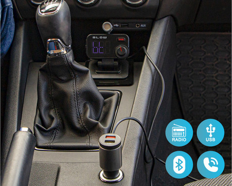 EOL - BLOW FM Oddajnik 74-159, Bluetooth 5.0+polnilec+prostoročno telefoniranje+mikrofon, Super BASS