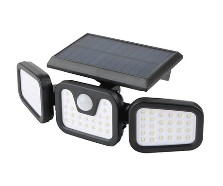 FOREVER SUNARI FLS-03 solarni LED reflektor, brezžičen, polnilna baterija, PIR senzor gibanja, 600 LM, 6000K, 3 načini delovanja, 2400 mAh, IP65, črn