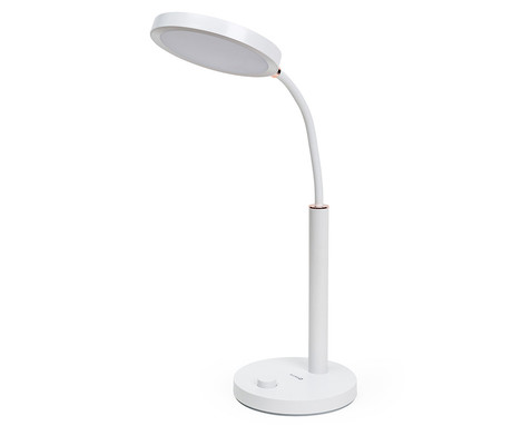 PLATINET PDL806 namizna LED svetilka, upogljiva, 450 lumnov, nastavljiva barvna temperatura, 10W, USB Type-C, 100cm kabel, IP20, bela