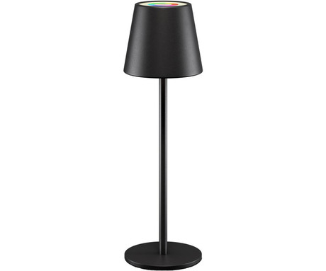 PLATINET PTL44RGB brezžična namizna LED svetilka, do 400 lumnov, nastavljiva svetlost, nastavljiva barvna temperatura, 4000mAh polnilna baterija, IP44 odpornost, USB Type-C, 37x12cm, kovina, črna