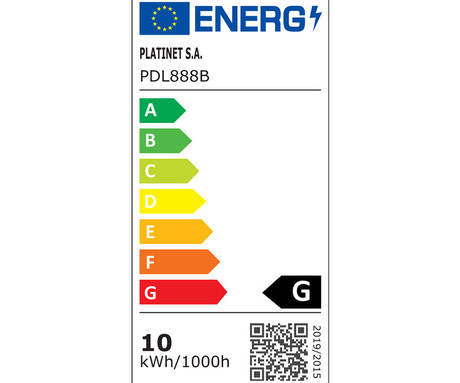 PLATINET PDL888 namizna LED svetilka, črna