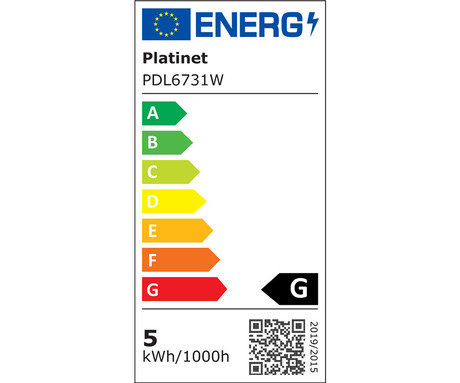 PLATINET PDL6731 namizna LED svetilka, vgrajena polnilna baterija, delovanje na dotik, črna