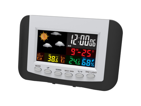 EOL - OMEGA OWS03 brezžična vremenska postaja, velik BARVNI prikaz, alarm, vremenska napoved