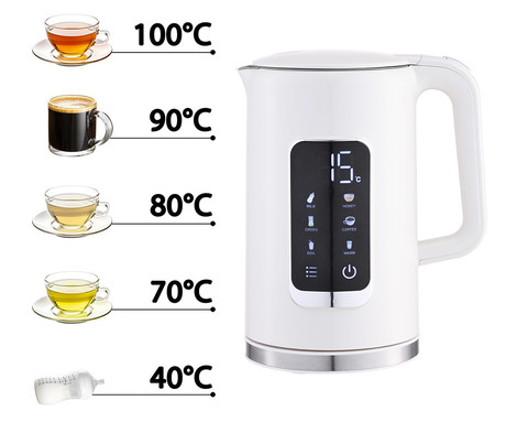 PLATINET PEKR723 grelnik vode, 1.7L, 2200W, digitalni zaslon, 5 stopenj, funkcija Keep Warm, varnostne zaščite, samodejni izklop, 360° podstavek, +GRATIS skodelica, bel