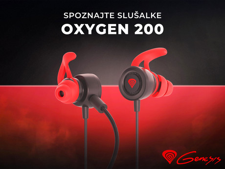 EOL - GENESIS OXYGEN 200 Gaming ušesne slušalke z mikrofonom (snemljiv), stereo