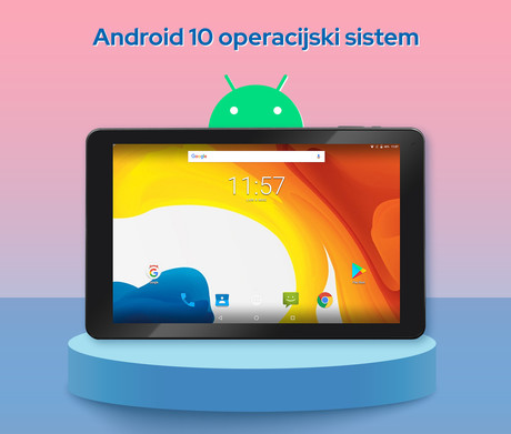 EOL - Tablični računalnik Trevi TAB-10S2, 10,1'' IPS, 4G-LTE, 2+16GB+MicroSD, GPS, 2x kamera, Android 10