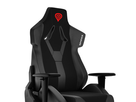 GENESIS gaming stol NITRO 650, ergonomski, nastavljiv naklon, funkcija zibanja, črn (Onyx Black)