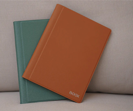 EOL - Originalni preklopni ovitek / etui za e-bralnik 7.8" BOOX Nova Air / Nova Air2 / Note Air C, obračanje strani, rjav