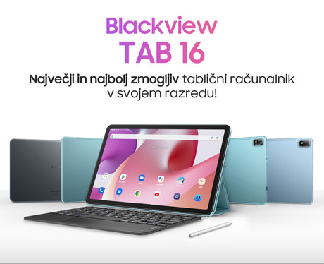 Blackview TAB 16 tablični računalnik, 11", 4G-LTE, 8GB+256GB, IPS Full HD+, Android 12, WiFi, Bluetooth, GPS, priložen ovitek in pisalo, siv (Meteorite Gray)
