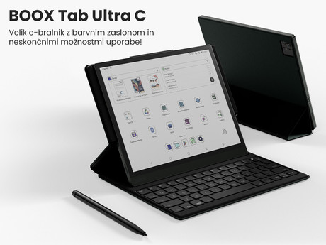 EOL - E-bralnik/tablični računalnik 10.3" BOOX Tab Ultra C, barvni zaslon, Android 11, 4GB+128GB, Wi-Fi, Bluetooth 5.0, USB-Type-C, microSD, kamera + pisalo Pen2 Pro