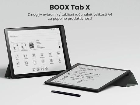 E-bralnik/tablični računalnik 13.3" BOOX Tab X, Android 11, 6GB+128GB, Wi-Fi, Bluetooth 5.0, USB Type-C, + pisalo Pen2 Pro, zelen