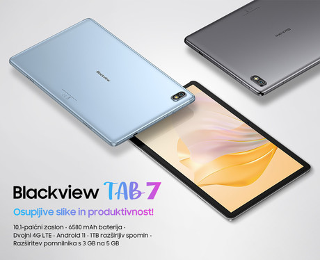 EOL - BlackView TAB 7 tablični računalnik, 10.1", 4G-LTE, 3-5GB+32GB, IPS HD+, Android 11, GPS, srebrn (Lunar Silver)