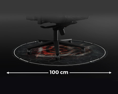 GENESIS TELLUR 400 ROUND LAVA podloga za stol, 100cm premer, protizdrsna, mehka podlaga, trpežna