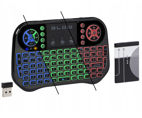 BLOW MINI KS-6 brezžična tipkovnica, črna