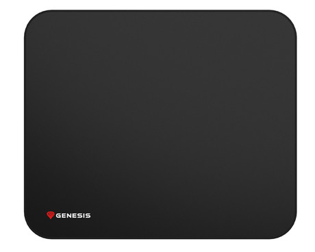 GENESIS CARBON 500 S LOGO podloga za miško, gaming / pisarniška, 250x210mm, vodoodporna, gladka površina, zaščiteni prešiti robovi, protizdrsna, črna